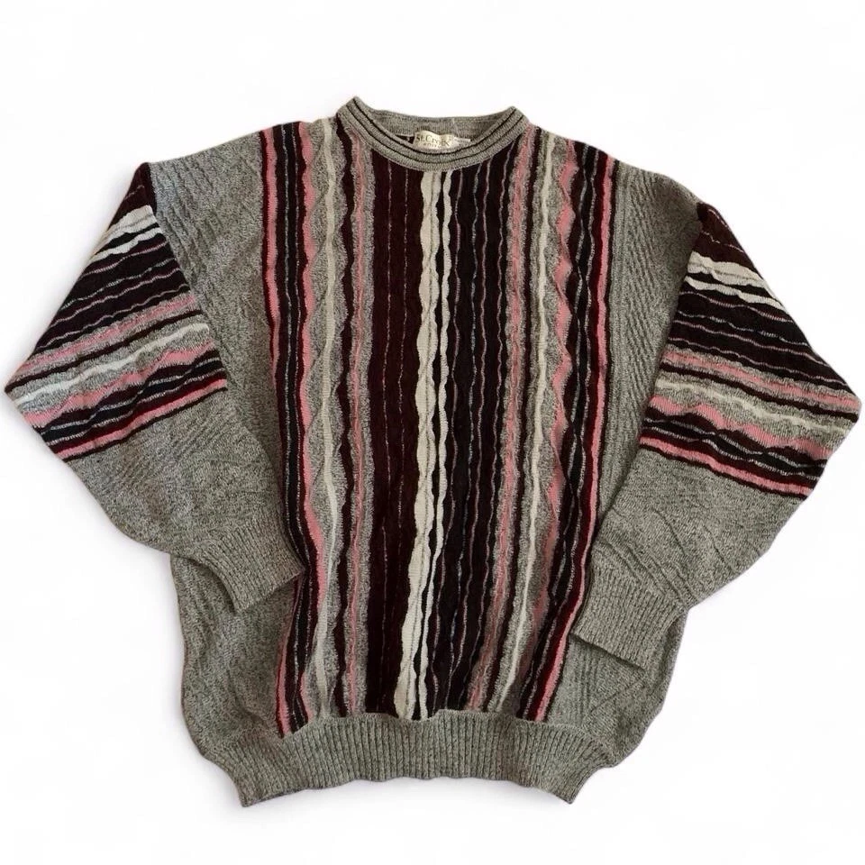 Gris y Rosa St. Croix Punto Multicolor Rosa, Gris, Suéter Prendas de Punto Hombre’s Med Foto 1 de 4