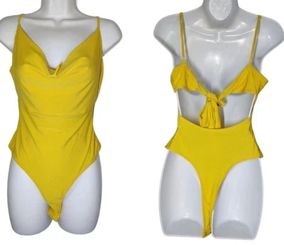 Body Meraki M Amarillo Limón Capucha Cuello Sin Mangas Ajustable Tirantes Nuevo con Etiquetas Foto 1 de 4