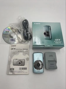 Canon IXY DIGITAL 930 IS Camera Blue Good Cond PowerShot SD980 IS with 2 Battery - Picture 1 of 9