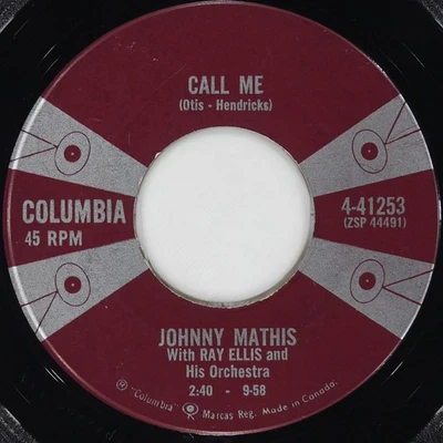 JOHNNY MATHIS Call Me / Stairway To The Sea (Scalinatella) COLUMBIA 4-41253 VG - Image 1 of 4