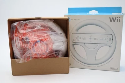 Rueda Nintendo Wii RVL-024 Blanca Oficial OEM Nueva Caja Abierta Mario Kart Foto 1 de 4