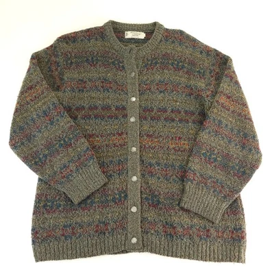 VTG Nor Easterly Tradition Sweater Mens Large Wool Knit Scotland Grandpa Preppy - Image 1 of 4