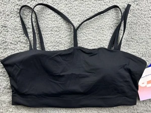 JoyLab Women's Size XL Square Neck Strappy Sports Bra Black - Picture 1 of 6