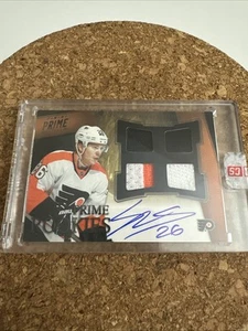 2012 Panini Prime Rookies Erik Gustafsson Black Parallel /10 Quad Patch Auto - Picture 1 of 2