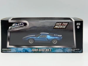 Greenlight Hollywood Fast & Furious Ford GT40 MK I, Blue, 1:43, NIB - Picture 1 of 15