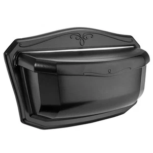 Architectural Mailboxes Wall Mount Mailbox Small Black Rust-Resistant Aluminum - Picture 1 of 10