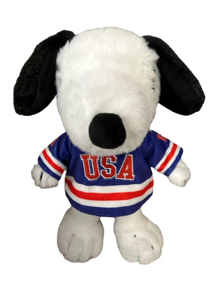Snoopy USA Hockey Miracle on Ice Officially Licensed Blue Jersey 10 Inch Plush - Image 1 of 2