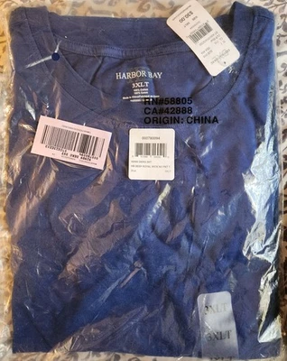 Рубашка Harbor Bay Deep Royal Blue 100% хлопок 3XLT - Изображение 1 из 2