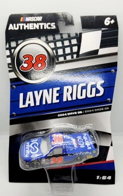 NASCAR Authentics Pickup Truck #38 Infinity Blue Layne Riggs Toy Race Truck New  - Image 1 of 4