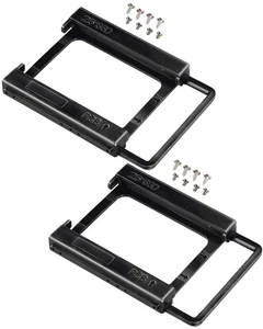 2x Hama -cadre de Montage 2,5 " À 3,5 " Disque Dur SSD Cadre Adaptateur Support - Afbeelding 1 van 4