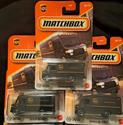 🔥Matchbox (3) UPS Express Delivery  Scale 1/64 Diecast  LIMITED EDITION-MINT!🔥 - Image 1 of 4