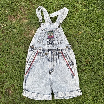 Mono corto Longstreet Denim para niños talla 7 Save The Planet lavado ácido de colección Foto 1 de 4