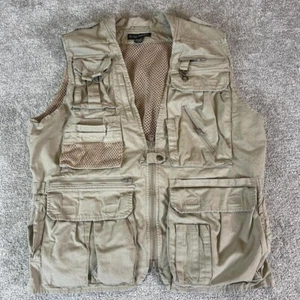 Vintage Banana Republic Men's Safari Utility Vest Multi-Pocket Tactical Outdoors - Picture 1 of 7