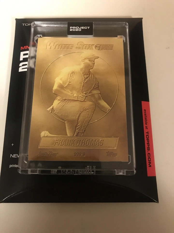 Topps PROJECT #73 2020 FRANK THOMAS GOLD by Don C 1990 RC Limited Ed Presale SP  - Image 1 of 1