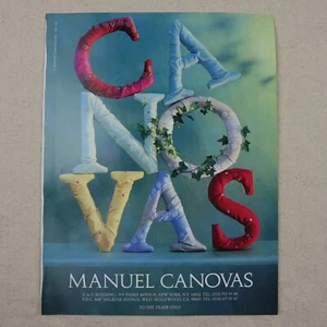Anuncio impreso Manuel Cánovas 1997 revista de papel vintage recorte diseño textil años 90 - Imagen 1 de 6
