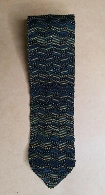 Meeting Street Men’s Handmade Silk Tie Green, Black, Gold - Image 1 of 4