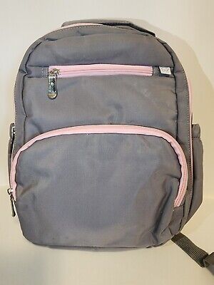 Backpack Diaper Bag Toys R Us Grey And Pink With Portable Changing Pad • 20$