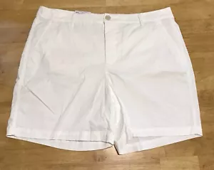 NUEVO Pantalones Cortos Clásicos Croft & Barrow Tiro Medio Talla 16 Blanco - Imagen 1 de 6