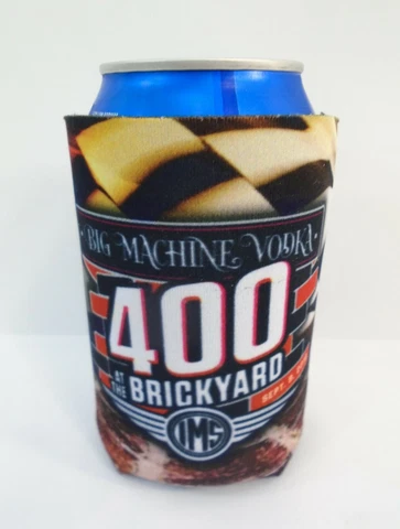 2018 Big Machine Vodka 400 At The Brickyard Event Can Cooler Collector Indy Cover