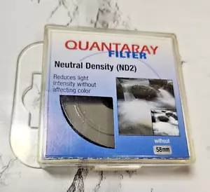 Quantaray 58 mm NEW ND2 Screw-In Filter Orig Pack Made Japan (Q-151) - Picture 1 of 5