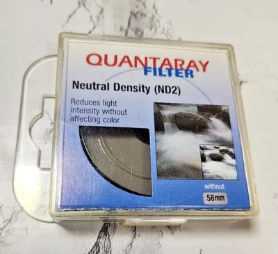 Quantaray 58 mm NEW ND2 Screw-In Filter Orig Pack Made Japan (Q-151) - Image 1 of 4