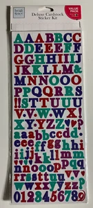 Heidi Grace-Colorbok Deluxe Cardstock Sticker Kit Jewel Alphas-852 Pieces - Picture 1 of 2