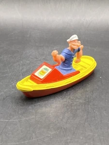 Corgi Popeye The Sailor Man & Olive Oyl Boat On Wheels Vintage Collectible Toy - Picture 1 of 5