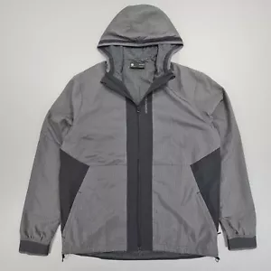 Under Armour Mens Jacket Grey Large Rush Legacy Windbreaker Warmup Hooded - Picture 1 of 9