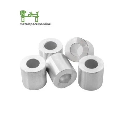 Nova bucha espaçadora de alumínio 1" OD x 1/2" ID--Adequado para parafusos M12 ou 1/2" - Imagem 1 de 4
