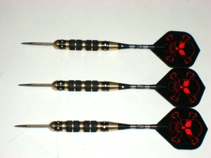 Steel Tip Darts, New 23 Gram Brass with Aluminum Shafts, #3743 - Picture 1 of 7