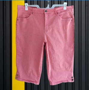 Gloria Vanderbilt All Around Efecto Adelgazante Capris Coral Talla 18 - Imagen 1 de 7