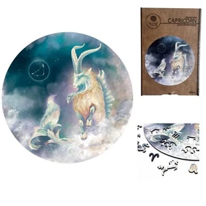 Capricorn Zodiac Sign Unique Wooden Puzzle 200 Pcs 16 1/2in By Fantasy FP030 - Picture 1 of 6