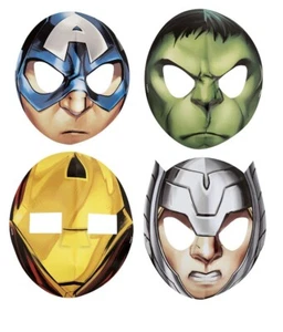 Marvel Avengers Hats/ Masks, 8 Count, Birthday Paper mask Party Supplies  - Picture 1 of 2