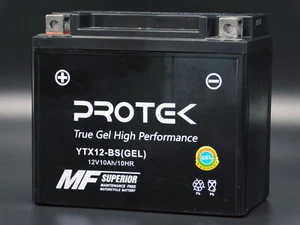 YTX12-BS 12V Gel Battery for Honda Interceptor VFR750F VFR800F PC800 VF750 Magna - Picture 1 of 5