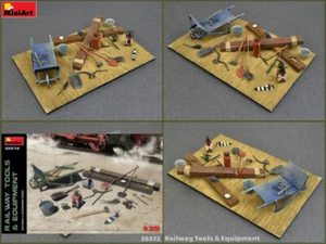 Modellino diorami modellismo kit di montaggio Miniart RAILWAY TOOLS & EQUIPM... - Imagen 1 de 1