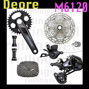 Shimano Deore M6100 12 Spd Groupset w/ FC-M6120 Trail & Enduro 6pcs - Picture 1 of 3