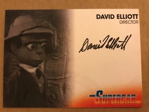 SUPERCAR: AUTOGRAPH CARD: DAVID ELLIOTT AS DIRECTOR DE1 - Picture 1 of 1