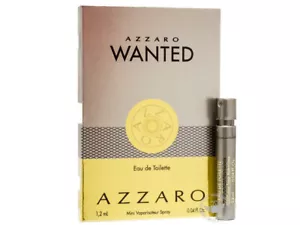 Perfume Vials (Trial Size) ~ Azzaro Wanted 1.2ml EDT Spray x2 - Picture 1 of 2