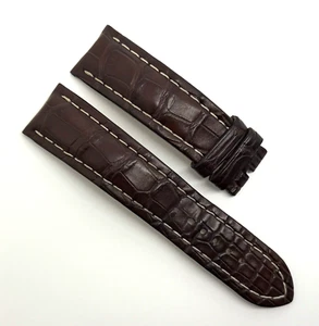 Authentic Breitling 22mm x 20mm Brown Crocodile Watch Strap Band Tang 1017P OEM - Picture 1 of 7