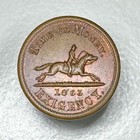 1863 New York City Civil War Token Hussey's Time Is Money Horse PHENOMENAL COIN!