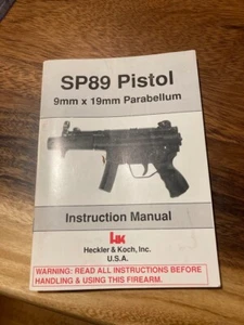 Heckler & Koch HK SP89 Pistol 1990 Instruction Manual Sp 89 - Picture 1 of 7