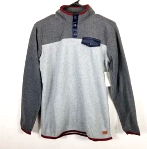 7 For All Mankind Boys Gunmetal Gray White Long Sleeve Pullover Sweatshirt Sz L - Picture 1 of 7