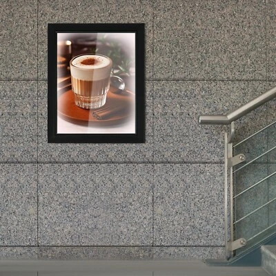 15.7*19.7 inch Black Rectangle LED Poster Frame Light Box Advertising Display - Image 1 of 4