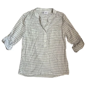 Carve Designs gestreiftes Shirt aus Bio-Baumwolle Größe S - Bild 1 von 5