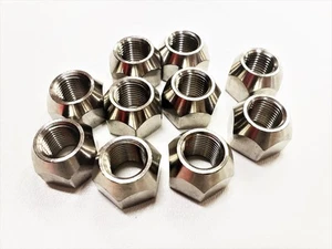 10-Pk 1/2" Open 304 Stainless Steel Lug Nuts For Trailer Wheels 1/2-20 Thread - Picture 1 of 3