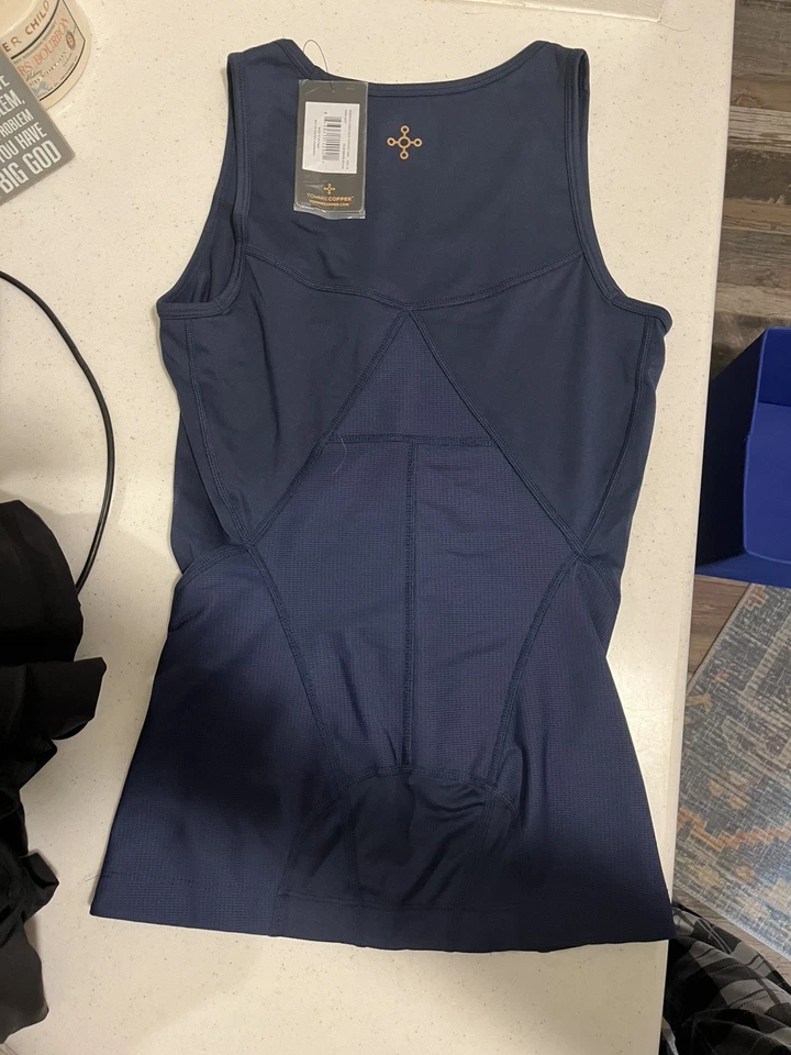 Tanque de Compresión Tommie Cobre con Soporte Lumbar Talla m Azul  Foto 1 de 1