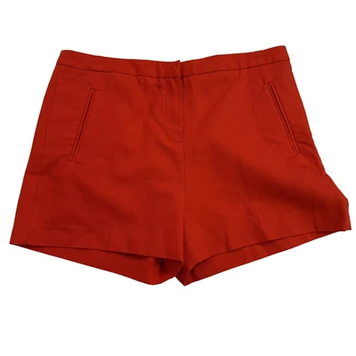 Pantalones Cortos LACOSTE Para Mujer Preppy Mezcla Algodón Lino Talla 8 Naranja Nuevos con Etiquetas $125 Foto 1 de 4