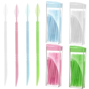 240Pcs Plastic Double Head Toothpick, Doctors Brush Picks for Teeth, Double F... - Picture 1 of 7