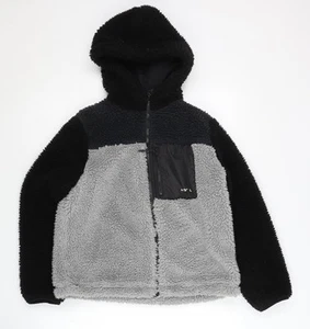 H&M Boys Black and Grey Puffer Jacket, Hooded, Size 10-12 Years - Picture 1 of 12