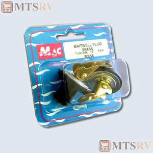 MAC 1/2" Brass Snap-Shut Baitwell Plug - Double Pack - Deck Livewell - #50658 - Bild 1 von 1